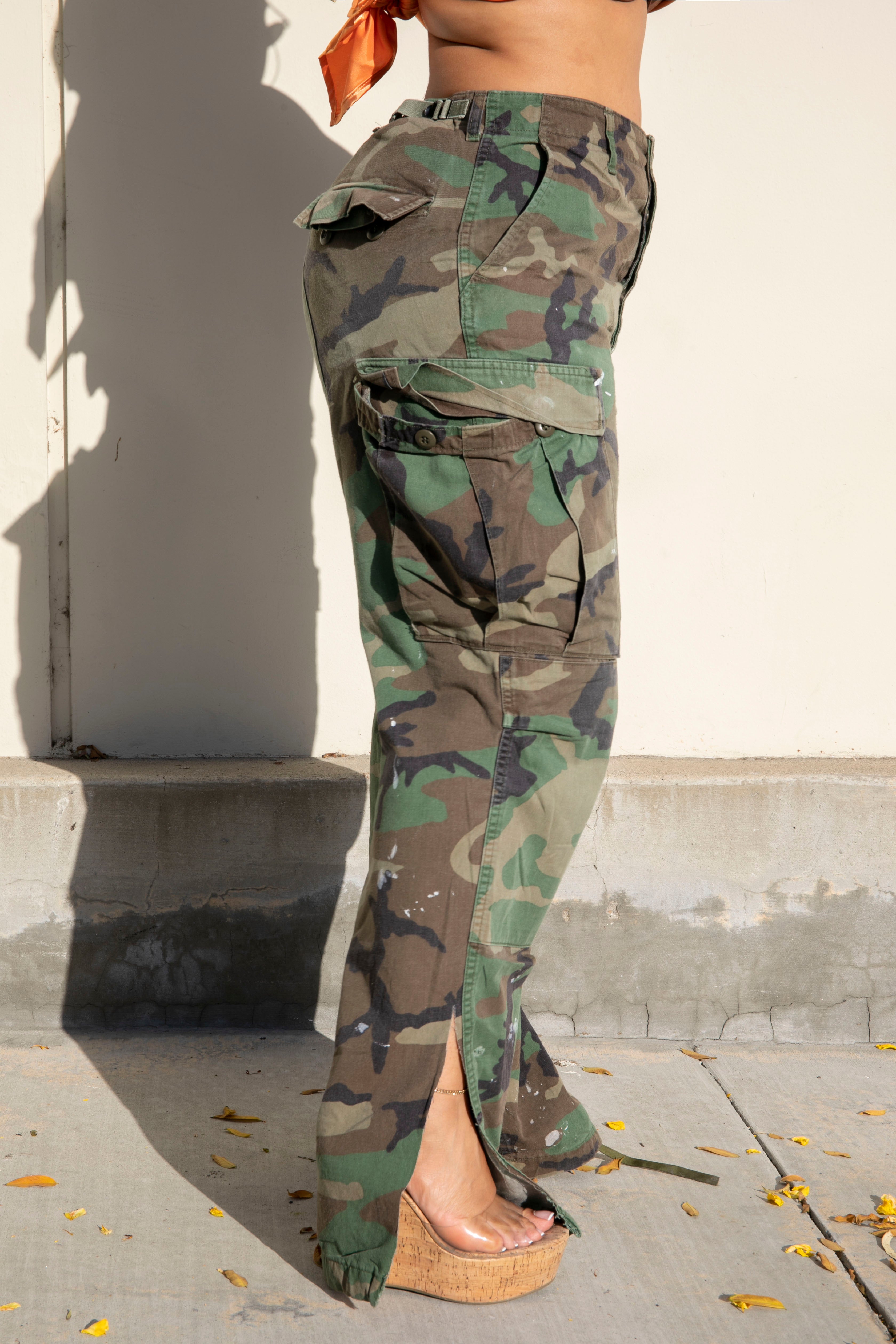 GarageVintageClothes Vintage Military Camo Pants