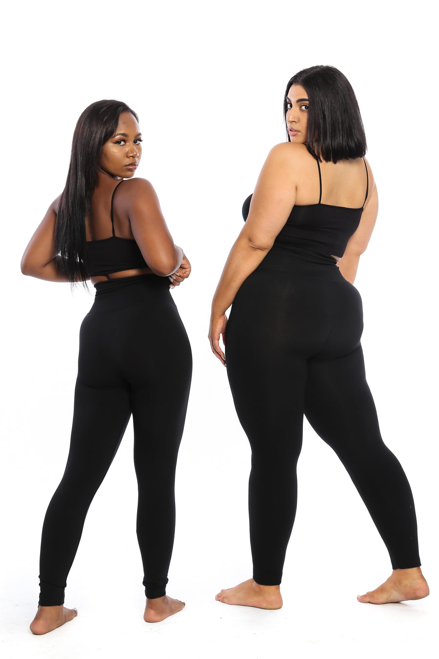 The Black Yoga Tummy Control Legging fits up to PLUS! (choose your size) - Babes And Felines | Specializing in Fashionable Staple Pieces for Every Shape and Size (9294242442)