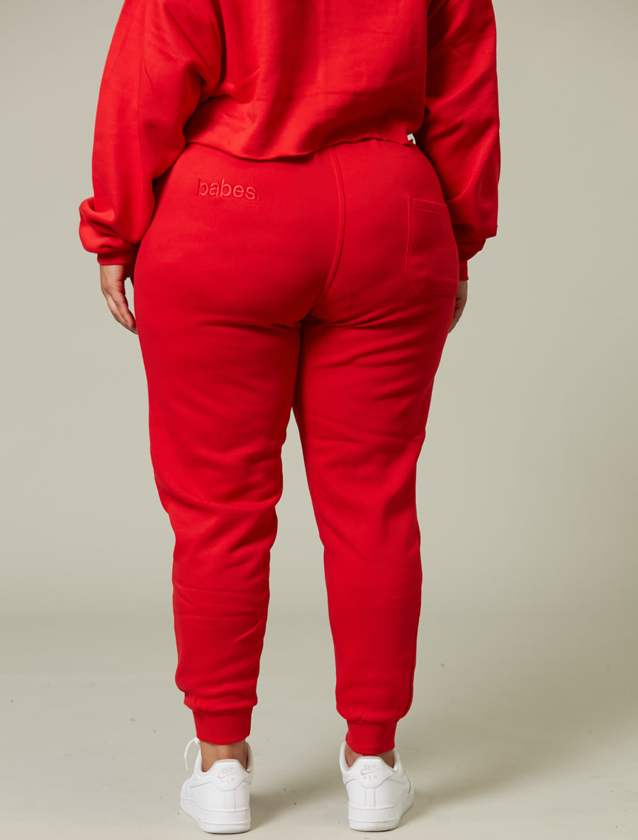"Candy Red" Babes Comfy Jogger