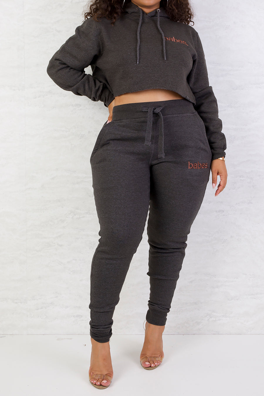 "Charcoal" Babes Comfy Hoodie