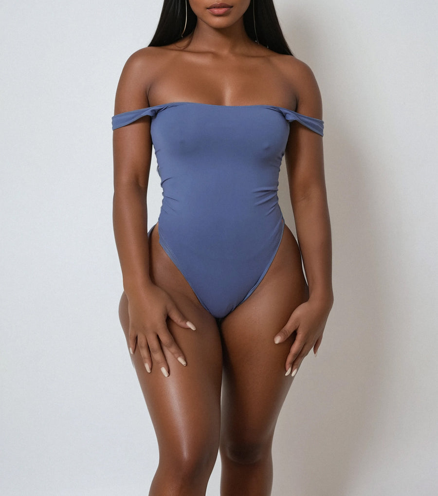 Smoothing Thong Bodysuit (teal)