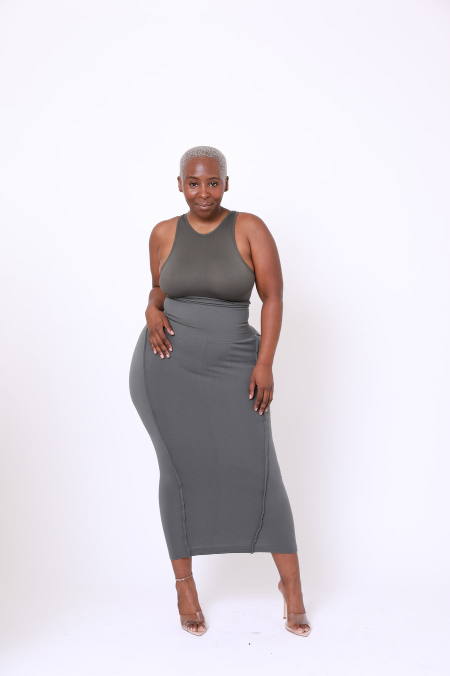 The Tummy Control Skirt (gray) ♺