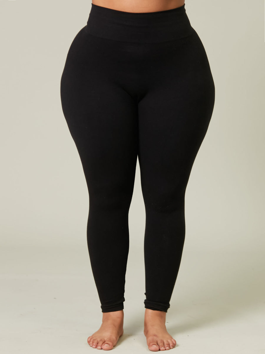 The Cotton Tummy Control Legging (black)