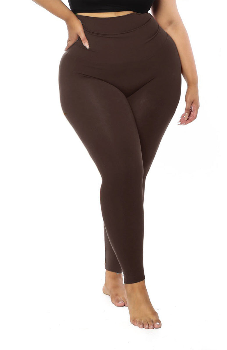 The Yoga Tummy Control Legging (chocolate)