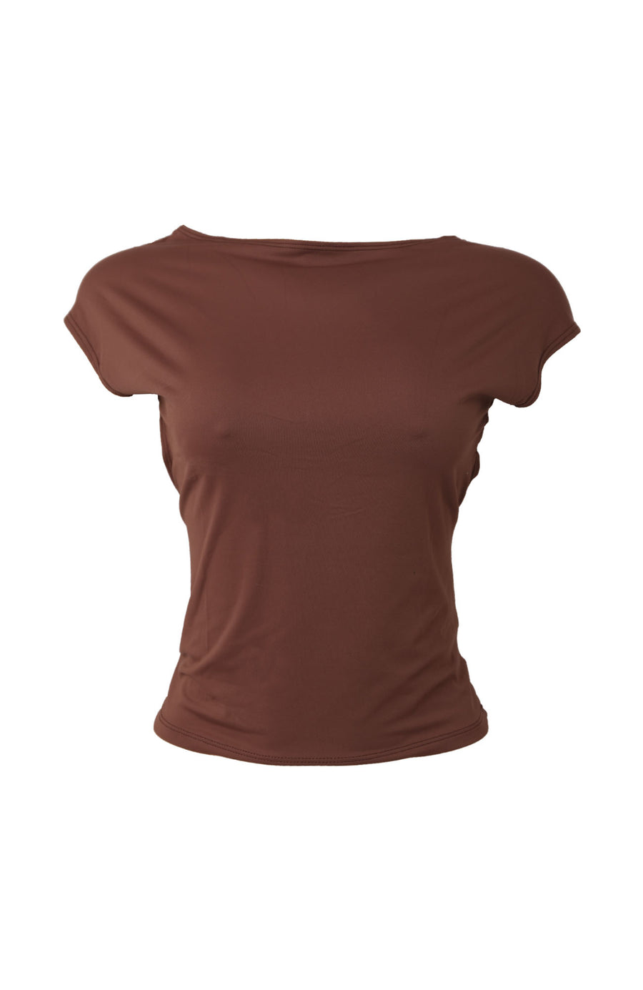 Babes Backless Tee (brown)