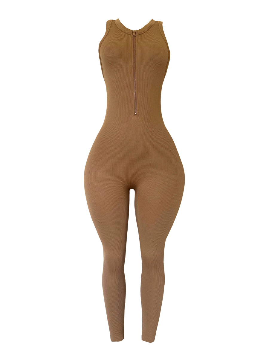 The Baywatch Jumpsuit (tan)