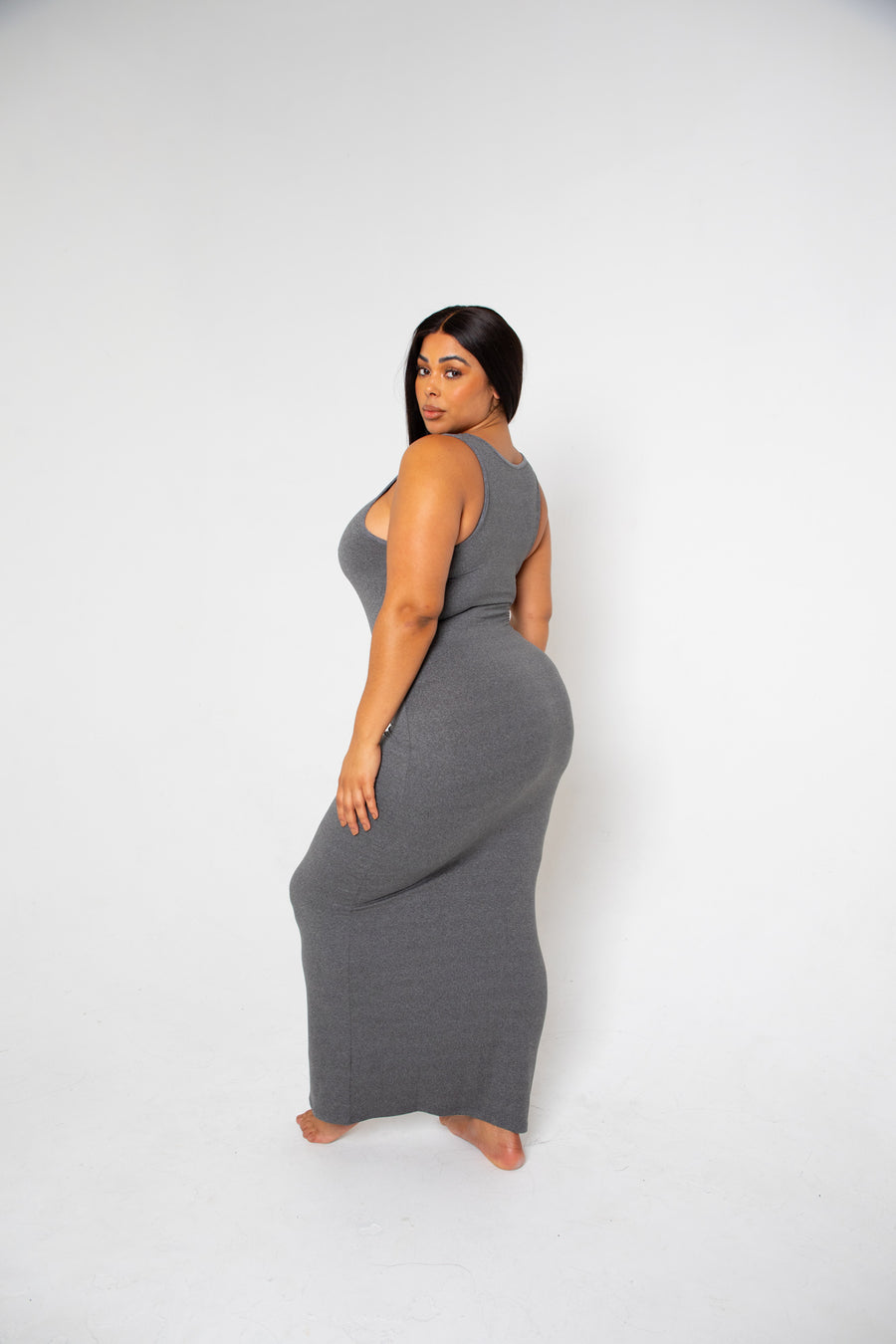 The Body Dress ‘Pepper Gray’ (fits up to Plus)