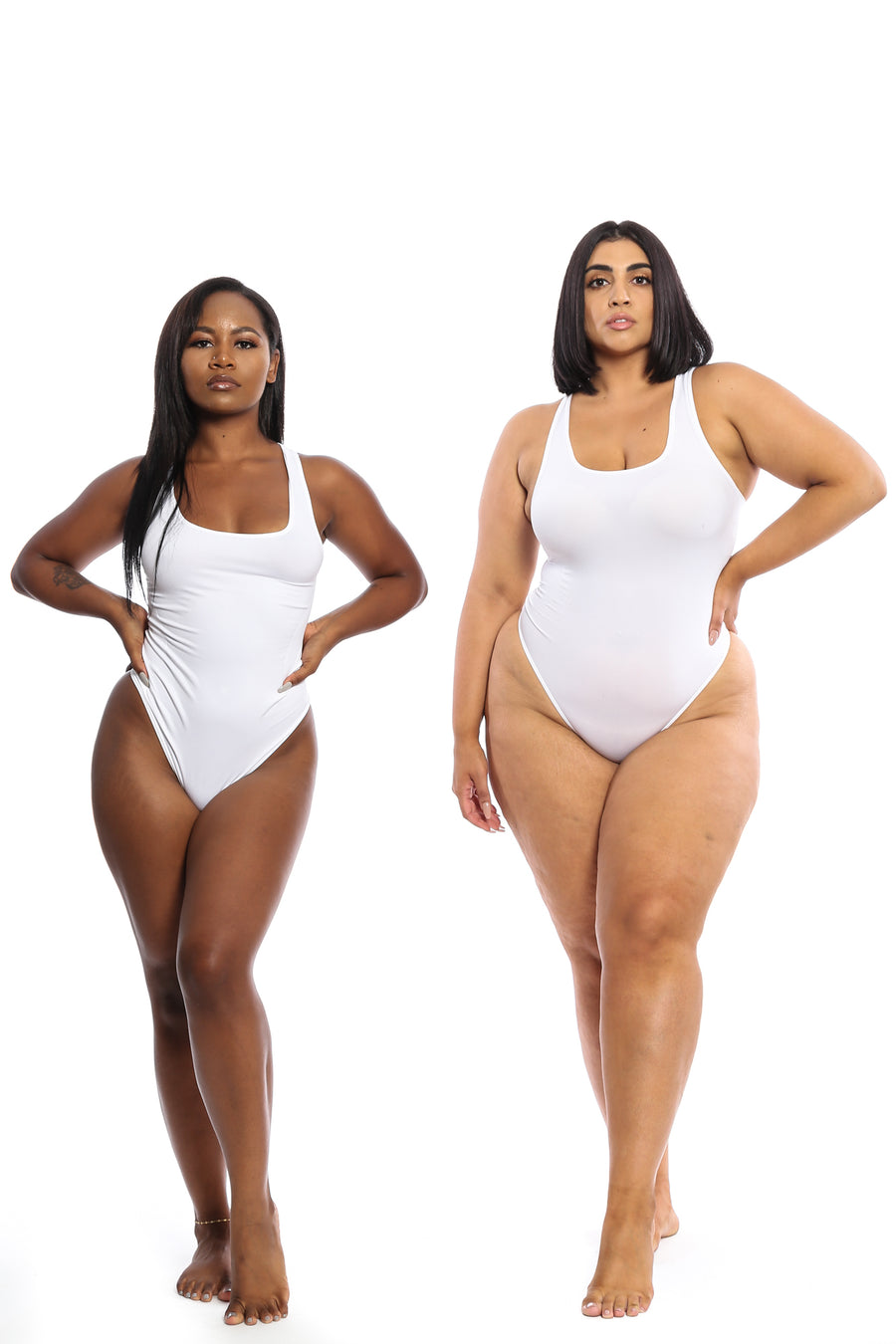 White Body by Babes Thong Bodysuit w/ Tummy Control - Babes And Felines | Specializing in Fashionable Staple Pieces for Every Shape and Size (8757092679)