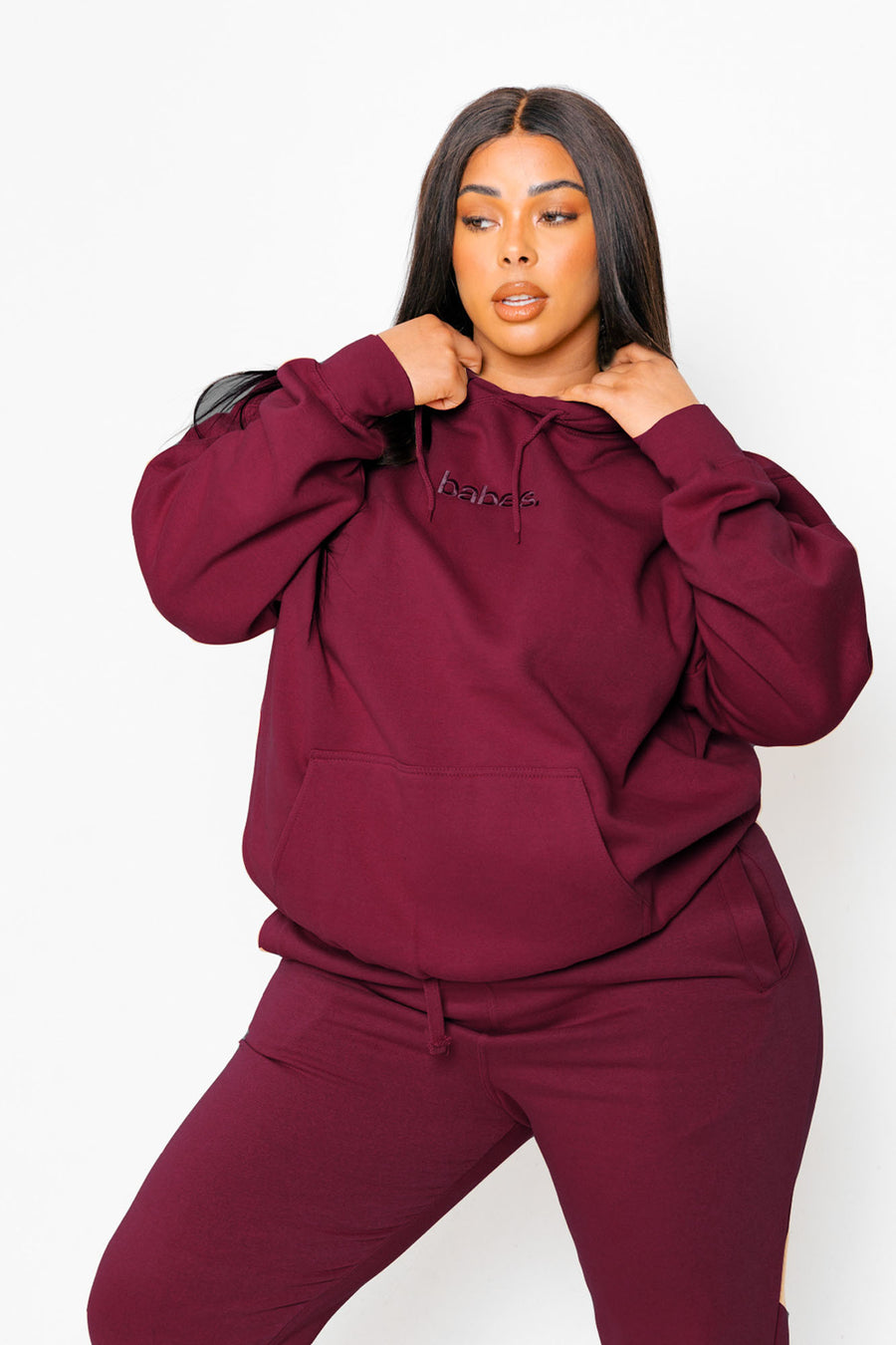 "Cranberry" Babes Comfy Hoodie