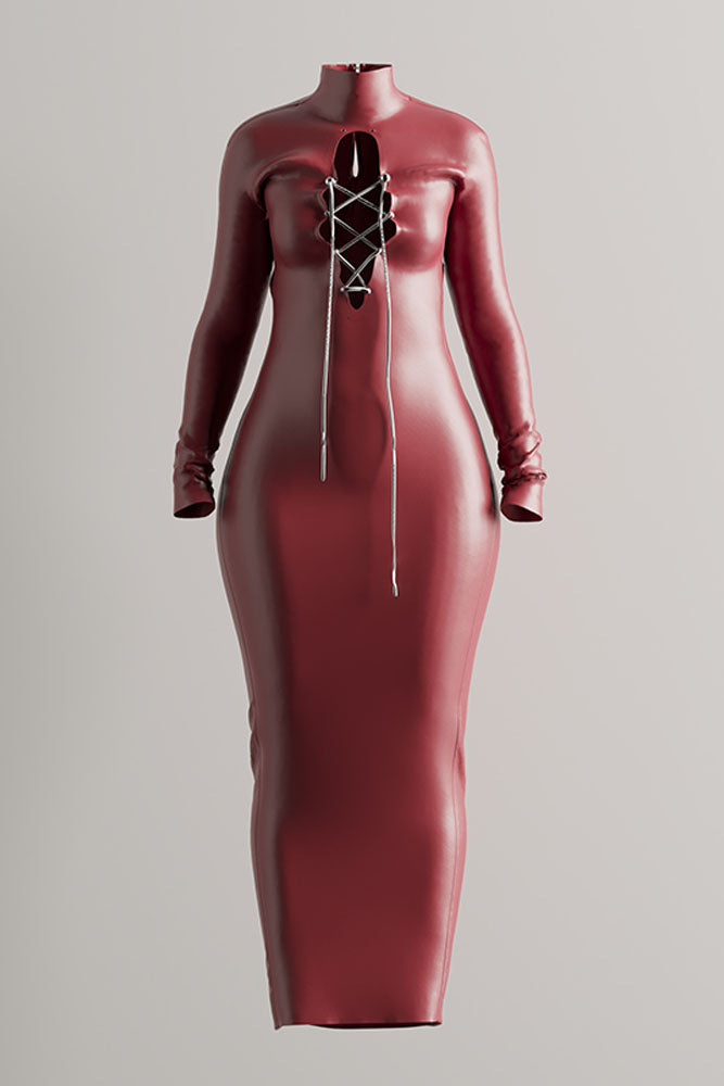 Cayenne Vegan Leather Dress