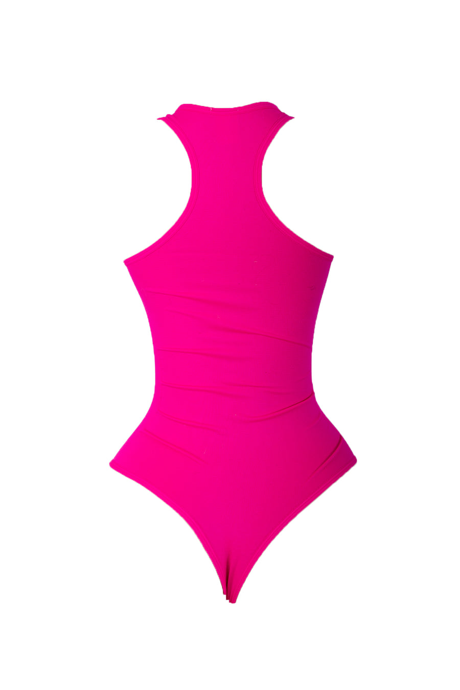 NEON PINK Body By Babes Thong Bodysuit w/ Tummy Control fits up to plus