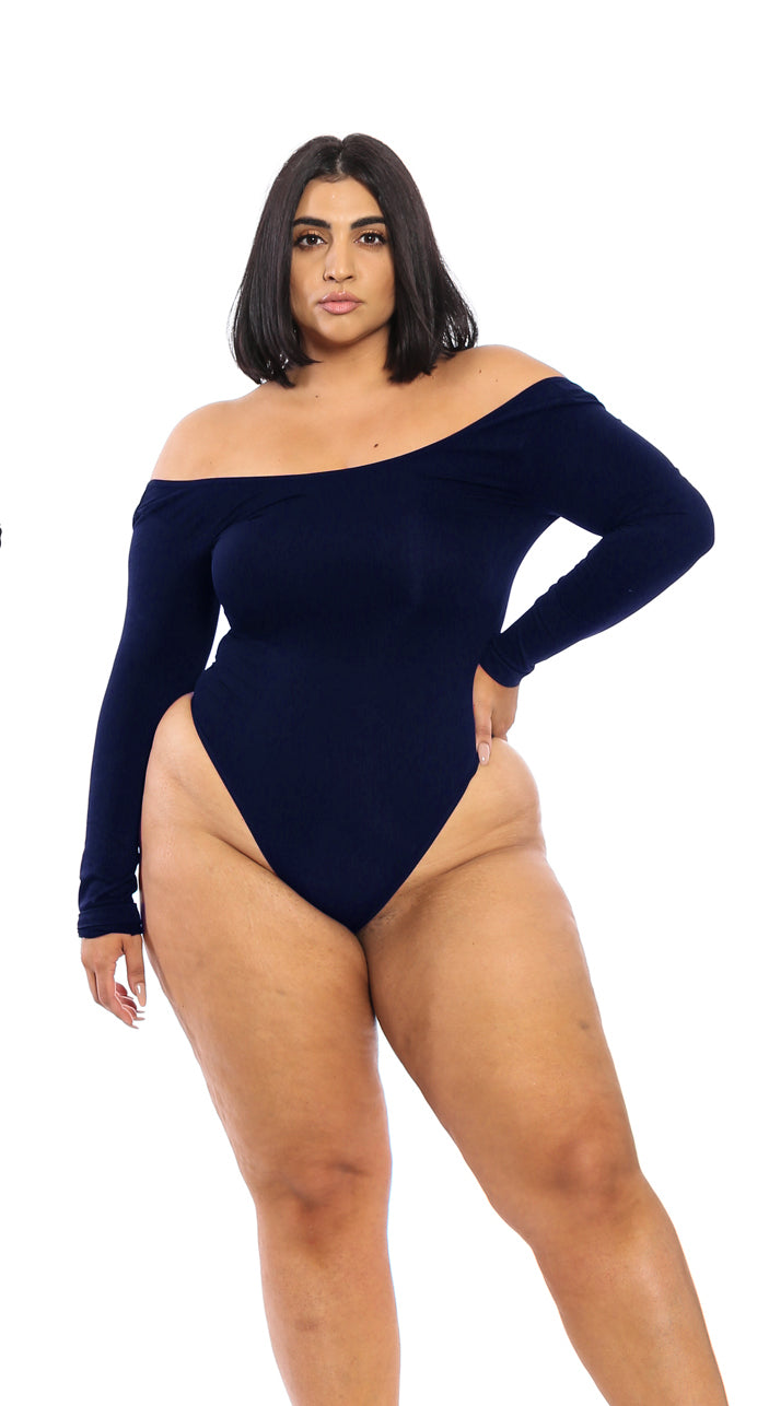 LS Navy Body By Babes Bodysuit (Fits up to PLUS)