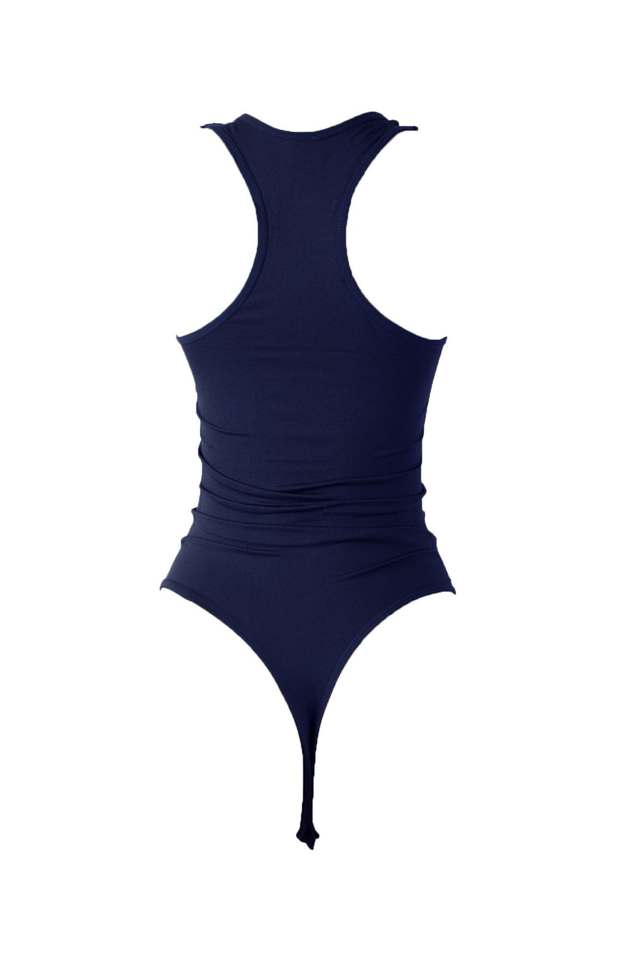 Navy Body By Babes Thong Bodysuit w/ Tummy Control (fits up to plus)