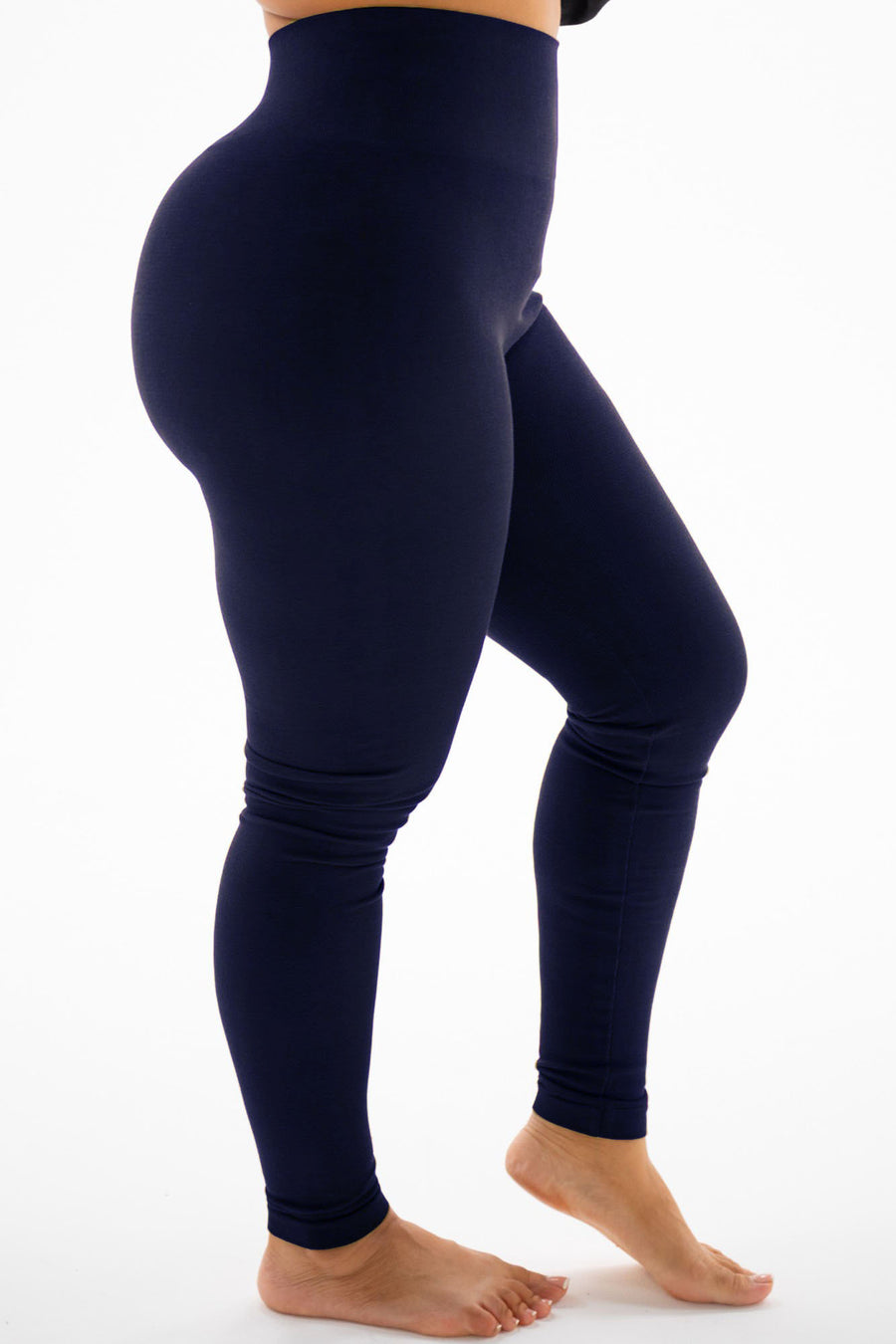 The Navy Cotton Tummy Control Legging (fits up to Plus)