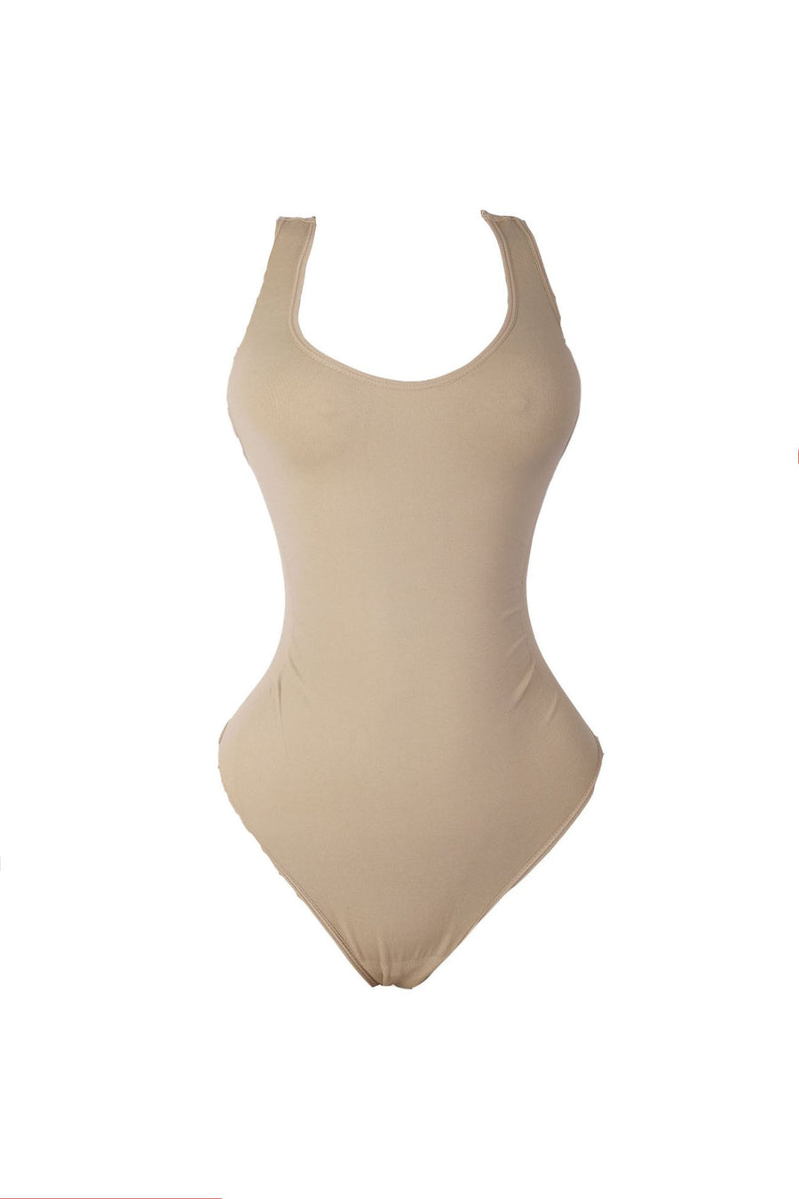 Nude Body By Babes Thong Bodysuit w/ Tummy Control
