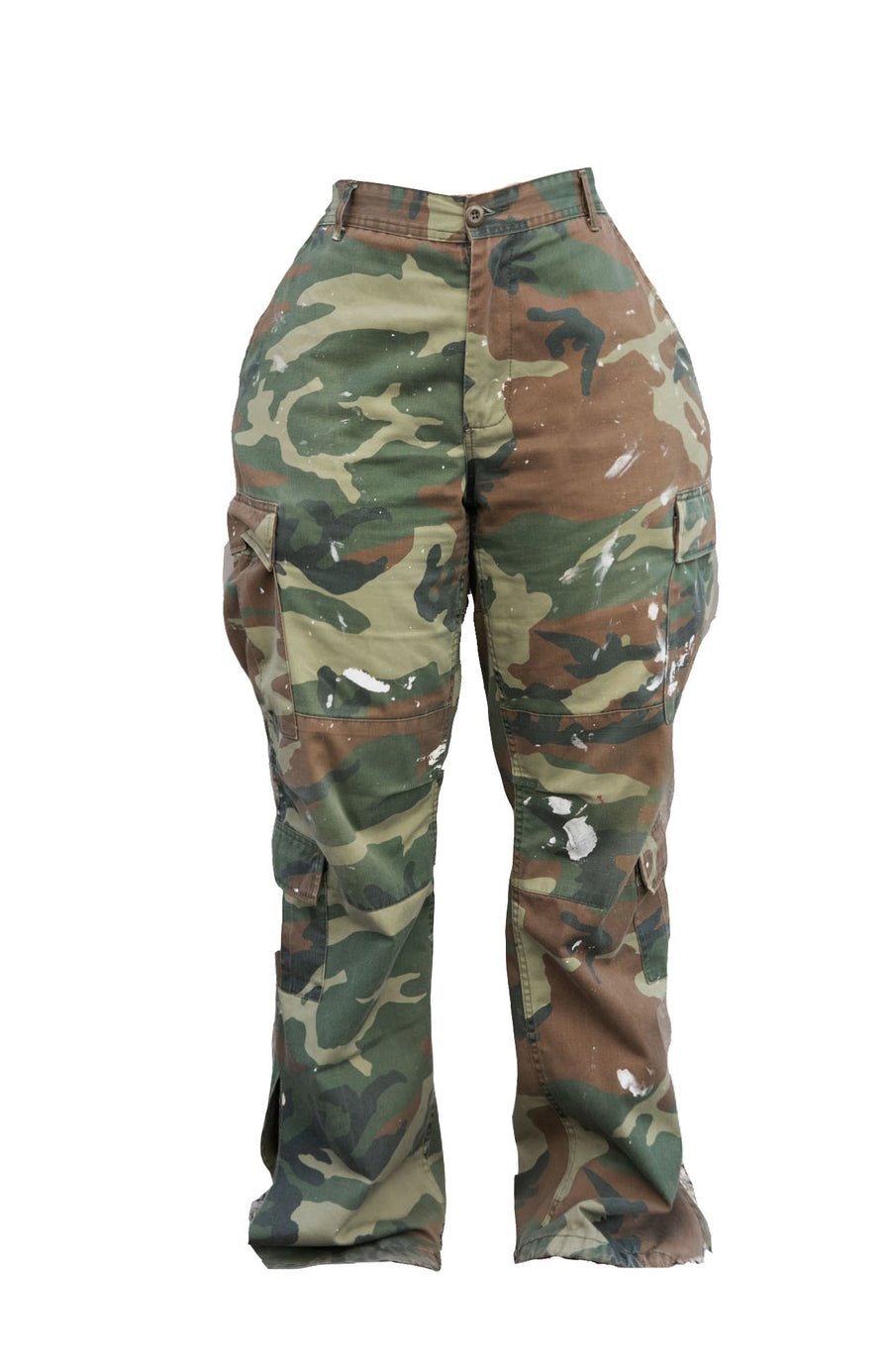 The Vintage Camo Pant in Army "Flare Paint" ♻️